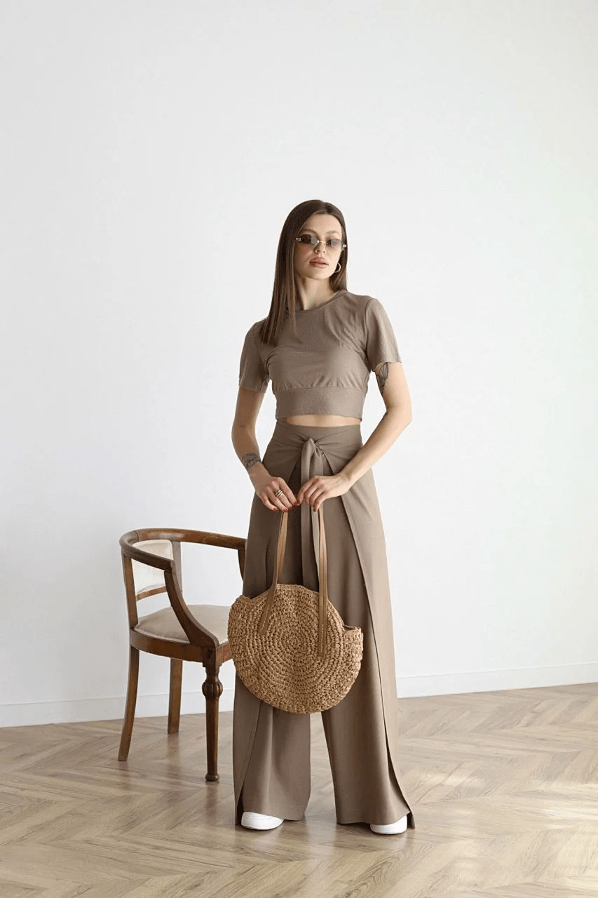 Rose™ | Wide Crop Linen Pants