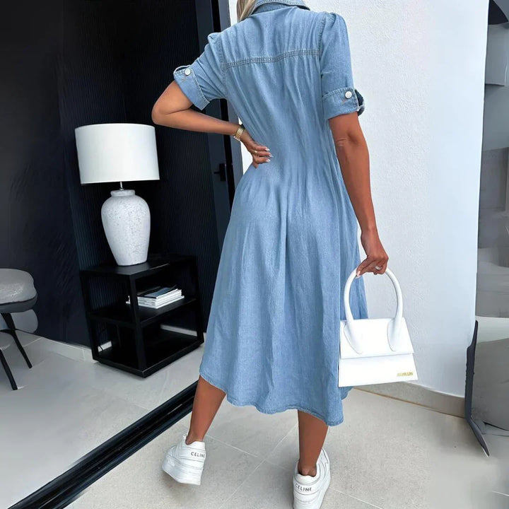 Marcy | Midi denim dress