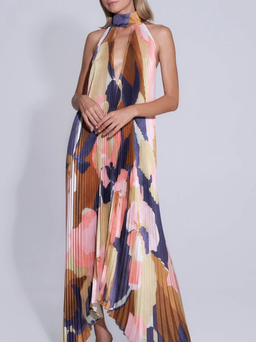 Jane™ | Halter neck Maxi Dress