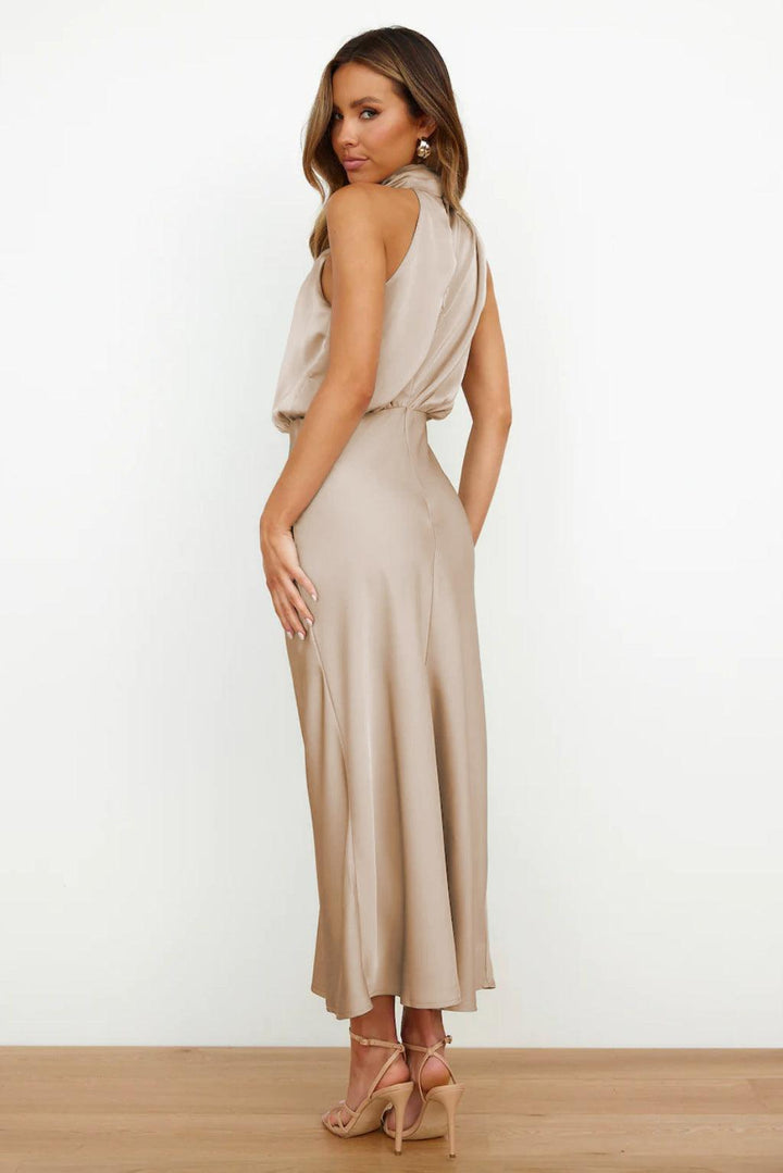 Valeria™ | Long Satin Dress