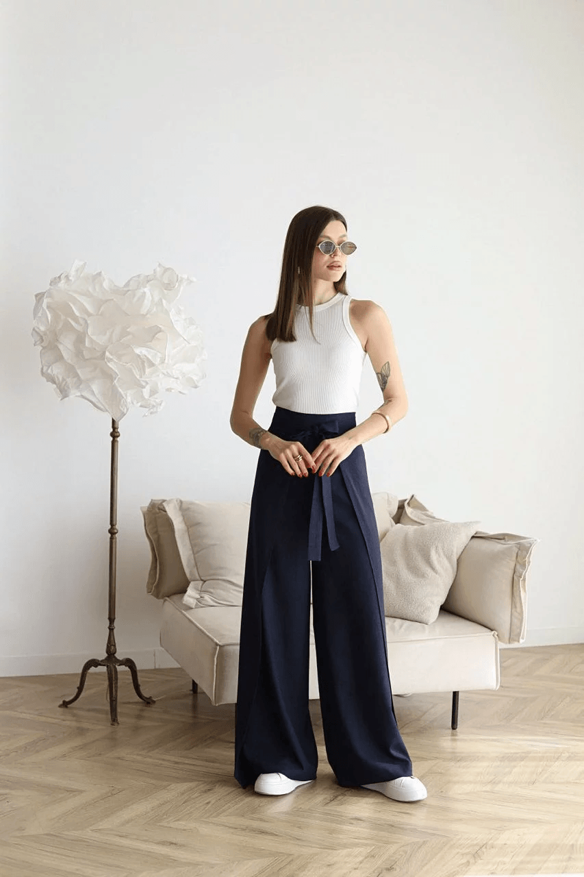 Rose™ | Wide Crop Linen Pants