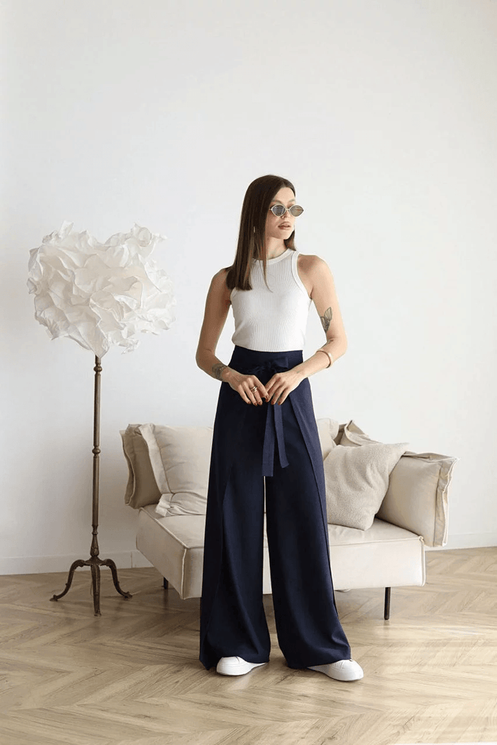 Rose™ | Wide Crop Linen Pants