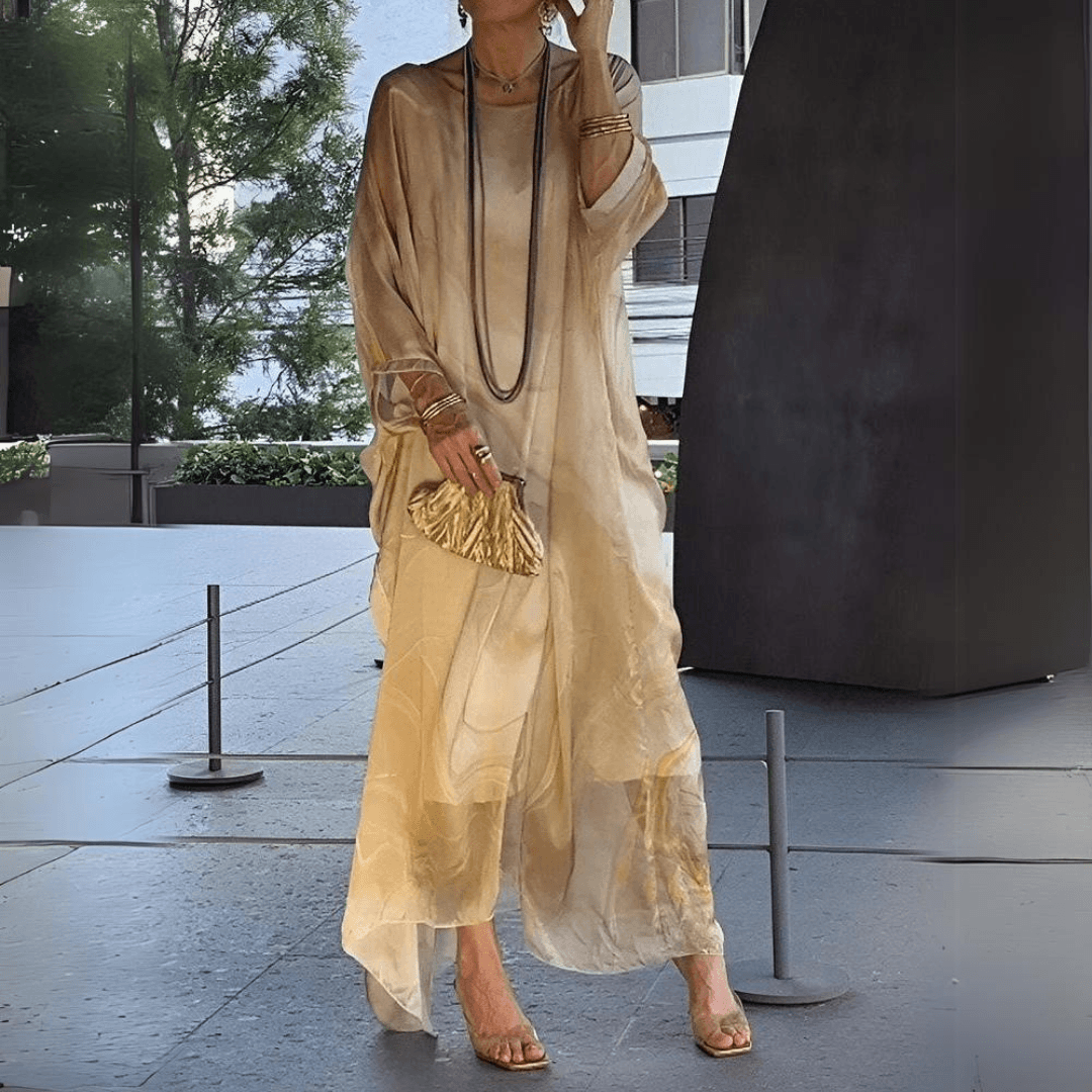 Julia - Elegant Silk Chiffon Dress