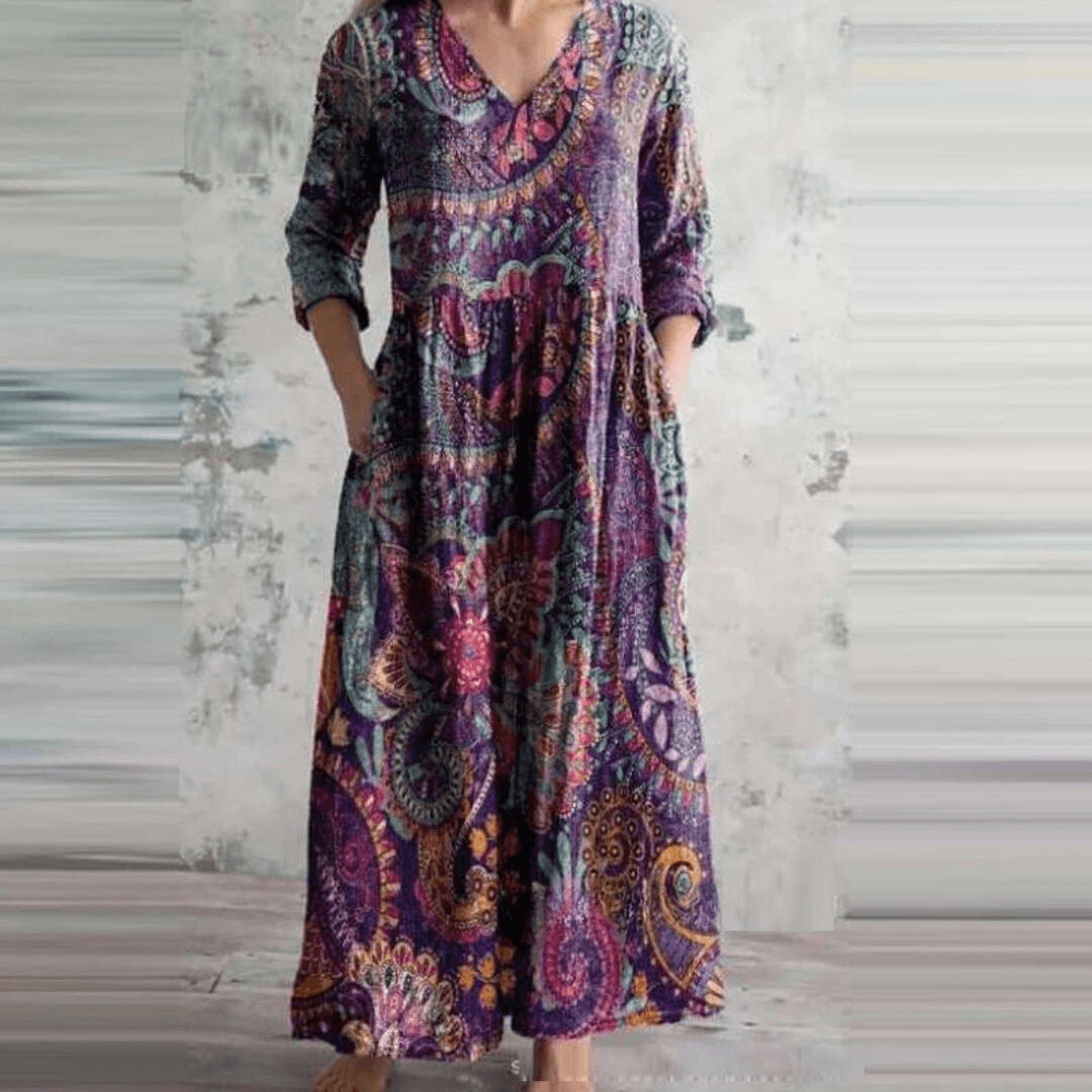 Deana | Retro Maxi Dress