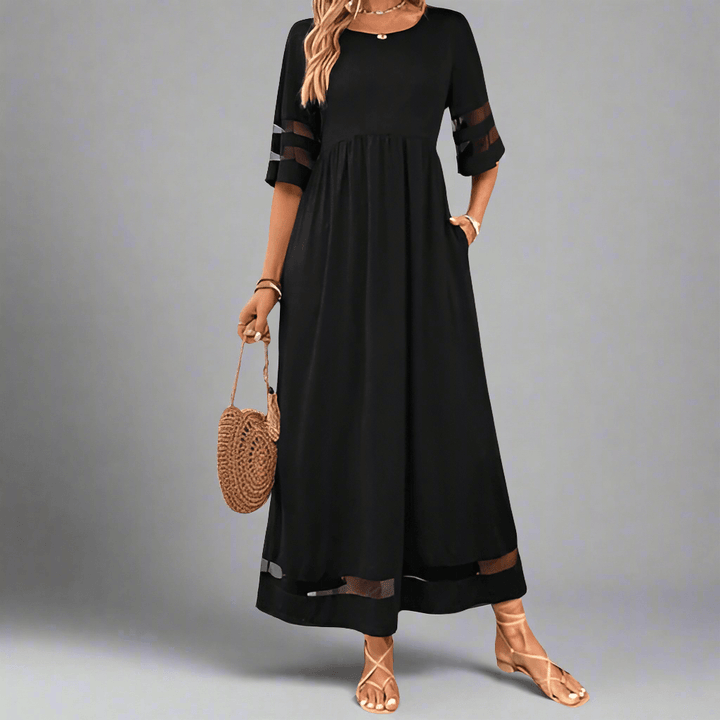 Clara™ | Elegant Round Neck Dress