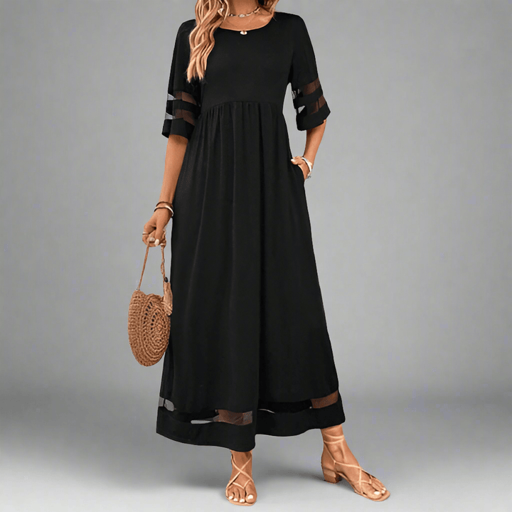 Clara™ | Elegant Round Neck Dress