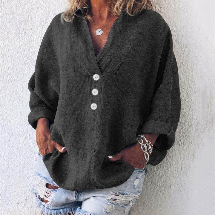 Quinn™ - Stylish Cotton - Linen Pullover