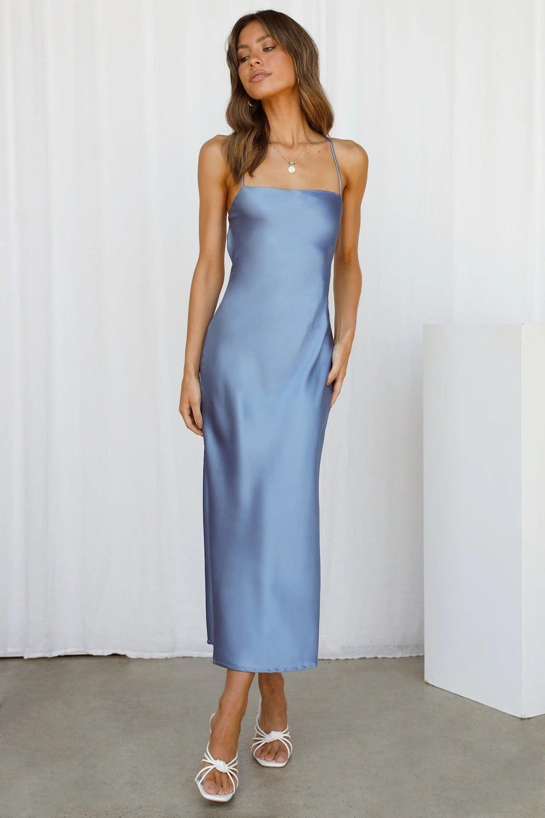 Alexia | Elegant Satin Dress