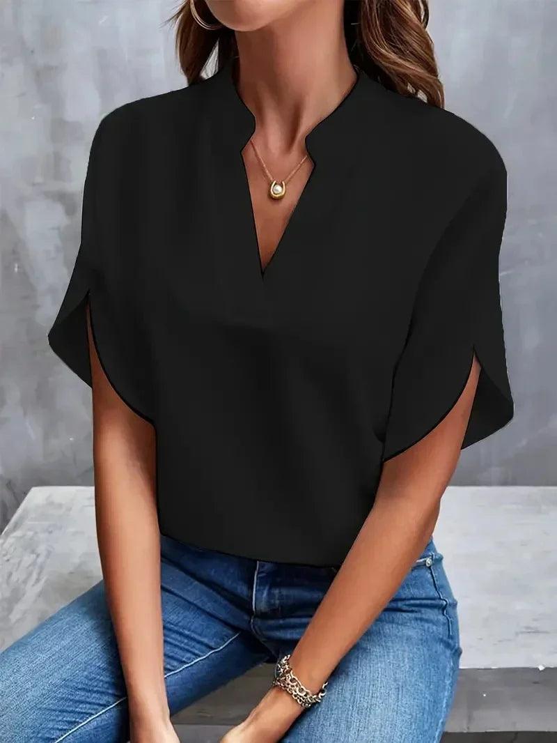 CAMILA™ - Classic V-Neck Top