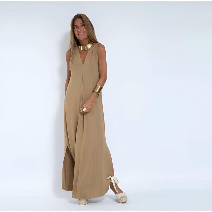 Hannah | Elegant Long Dress + FREE Matching Cardigan