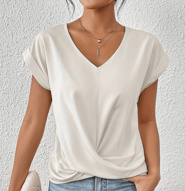 Leah™ | Women's V-Neck Casual Blouse