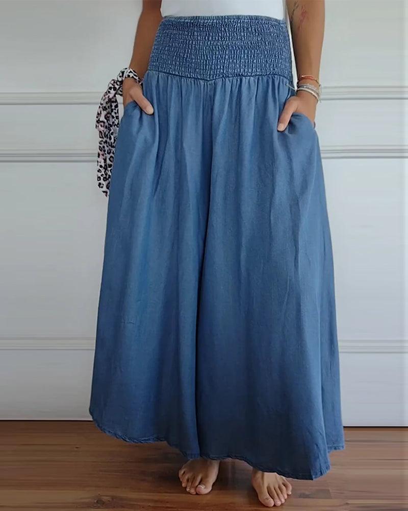 Chloe | Wide-Leg Pants with Elastic Waistband